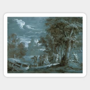 Landscape with a Scene from Fenelon's Telemaque by Jean-Jacques Lagrenee Magnet